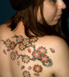 Cherry Blossom Tattoos For A Feminine Look