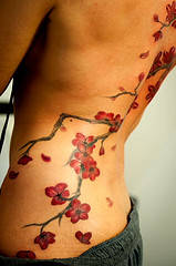 Lovely Cherry Blossom Tattoo Design