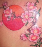 Fancy Japanese Cherry Blossom Tattoo Designs