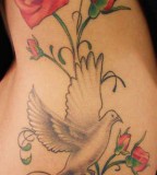 Rose and Pigeon Tattoo Design - Meaning Tattoo