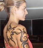 Shoulder Tribal Tattoo Designs for Women