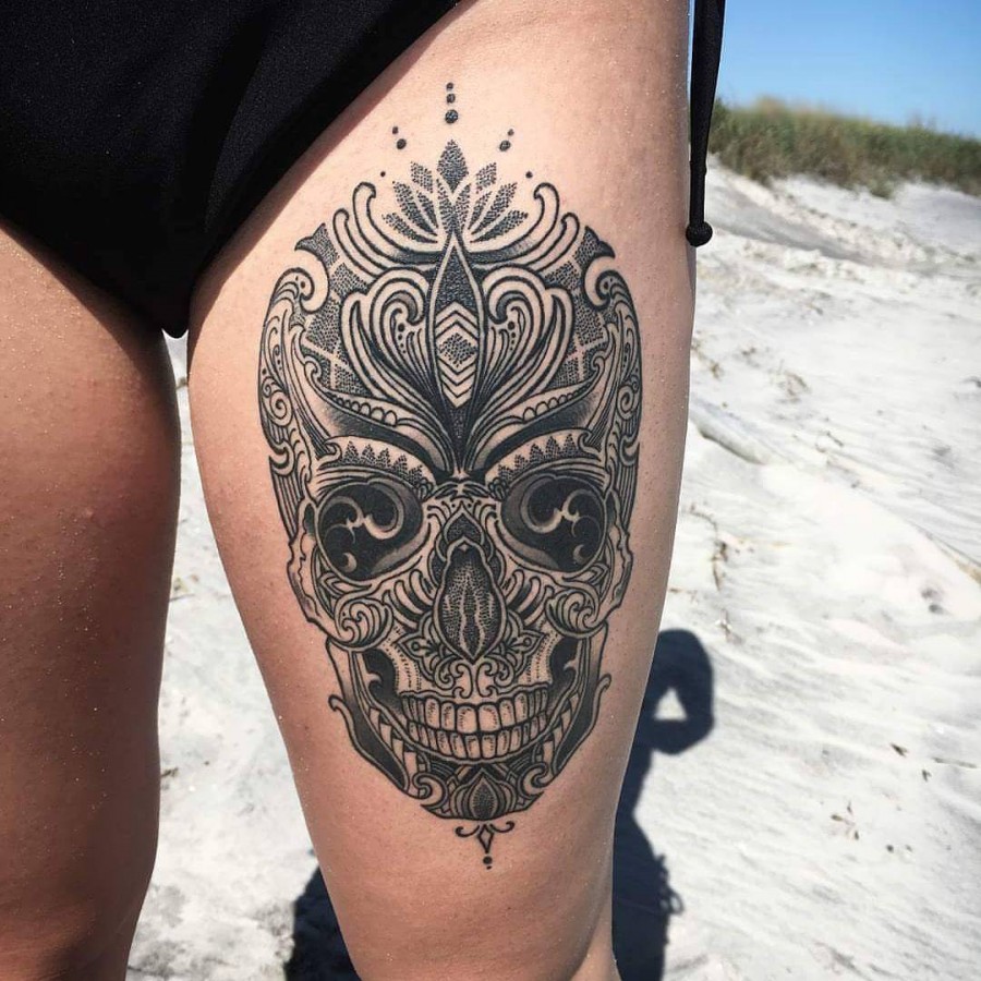 coenmitchell-skull-tattoo