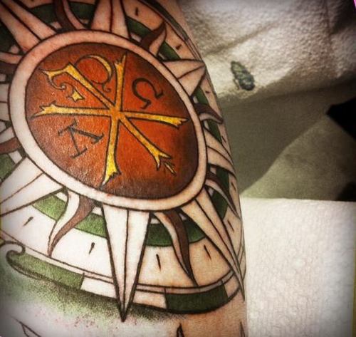 Greek Tattoos Design – Compass Tattoo
