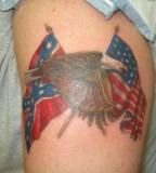 Eagle Flags Patriotic Tattoo