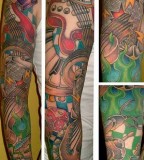 Exotic Guitar Gallery Tattoo Pictures