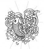 Japanese Koi Fish Tattoo Design Idea