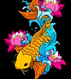 Orange Colored Koi Fish Tattoo Design By Lebunker on Deviantart