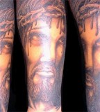 Christian Art Jesus Tattoo On Hand
