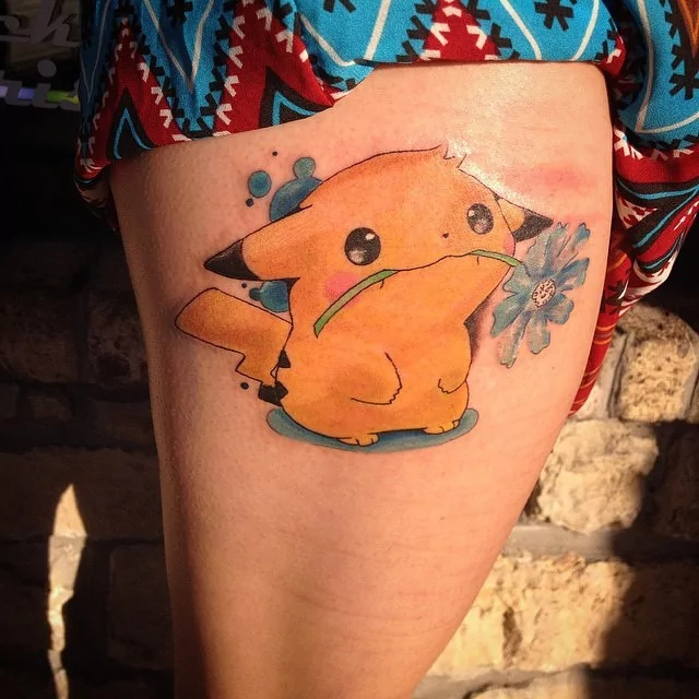 cute Pikachu tattoo1