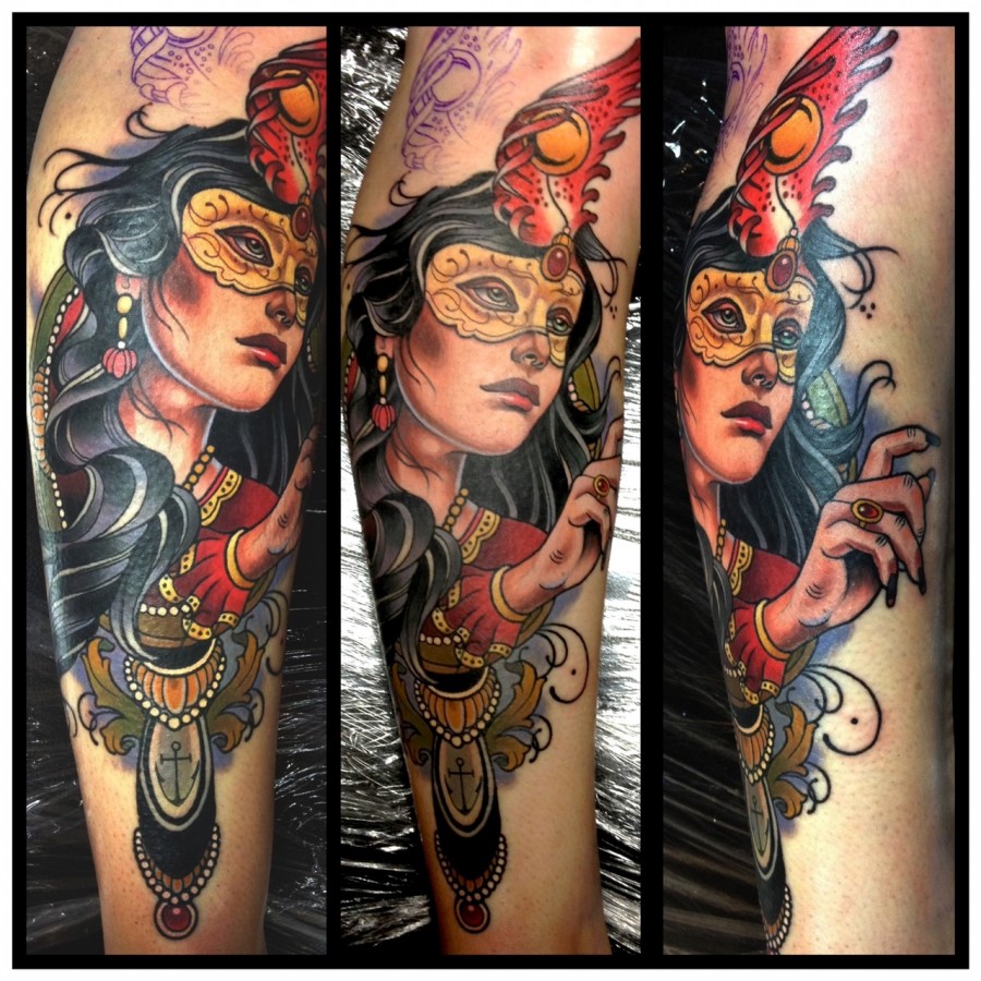 Wonder Woman Heroes Tattoo Design