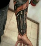Terminator Arm Tattoo Design