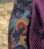 Davey Havok Right Full-Sleeve Tattoo Details