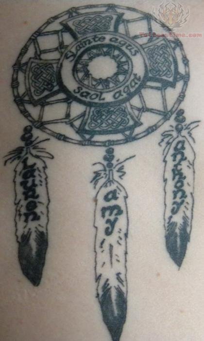 Wonderful Chic Dream Catcher Celtic Tattoo Image