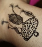 Black Dreamcatcher Tattoo Designs Ideas