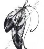 Great Drawing / Sketches of Eagle Feather - Feather Tattoo by Tylly