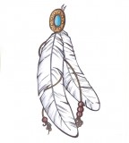 Indian Feather Tattoo Design Sketches and Ideas