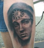 Gorgeous Eminem's Face Inspired Tattoo Inpirations