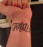 Faith And Trust Tattoos Designs