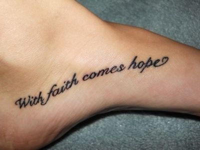 Side Foot Tattoo Quotes