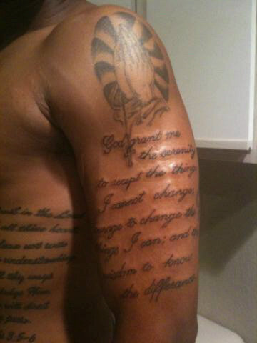 Tattoo Bible Quotes On Arm