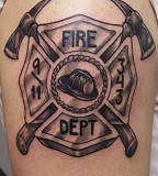Firefighter Tattoo symbol Pictures