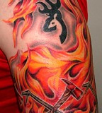 Dragon Firefighter Tattoo Design