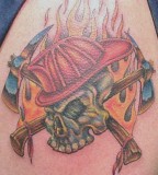 Skull Firefightertattoo Pictures Tattoo Images
