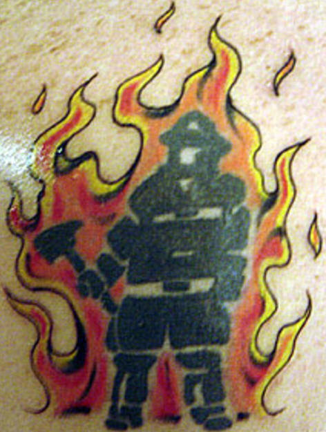 Amazing Firefighter Tattoo Irish Pictures