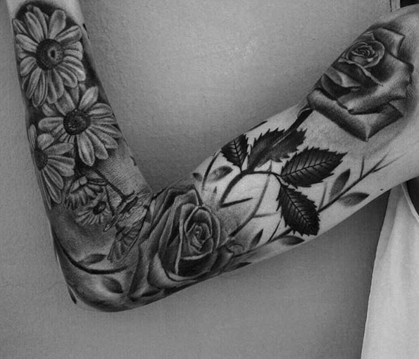 floral-sleeve-tattoo-by-robert-montreo