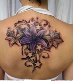 Female Beautiful Flower Tattoo Picture