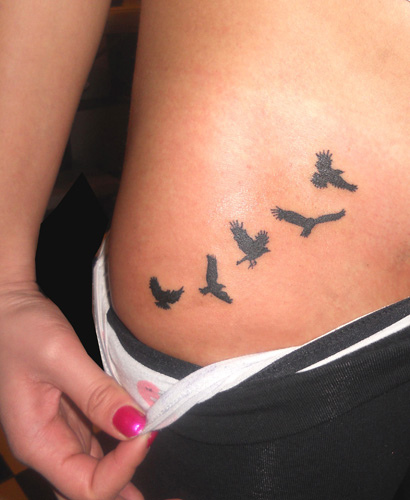 Gorgeous Birds In Flight Clipart Stomach Tattoo Ideas