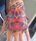 Red Foo Dog Tattoo