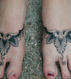 Awesome Cherry Blossom Foot Tattoos