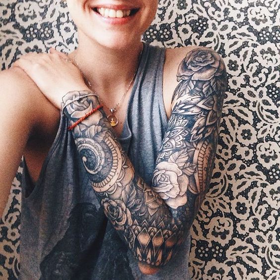 43 Most Gorgeous Sleeve Tattoos For Women - TattooMagz