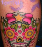 Girly Skull Tattoos Firefighter