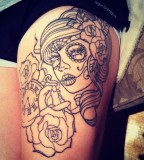 Cute Rose Tattoos Outline