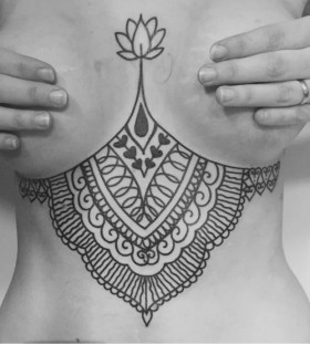 gorgeous underboob tattoos for women