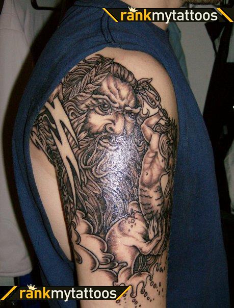 Greek Mythology Mythical Character Sleeve Tattoo Design