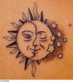 Exquisite Sun and Moon Tattoo Design Inspiration