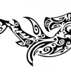 Exquisite Tribal Hammerhead Shark Tattoo Design