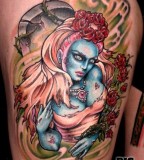 Creative Unique Hannah Aitchison Colour Tattoo
