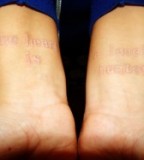 Quotes White Ink Tattoo
