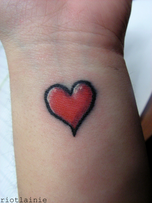 Simple Heart Tattoo
