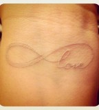 Infinite Love Wrist Tattoo White Ink Tattoos