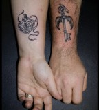 Wrist Tipping Tattoo Design 