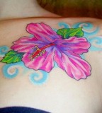 Expressing Pink Tattoos On Girl Chest