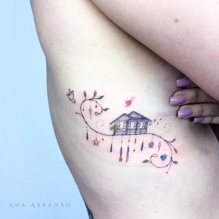 house-tattoo-by-abrahaoana