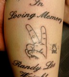 Randy Lee Wright In Loving Memory Tattoo Design