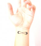 Sweet Infinity Sign Tattoo Meaning on Wrist
