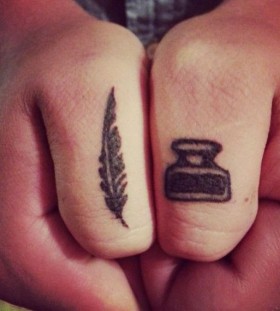 ink and quill tattoos for women